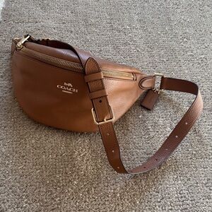 Coach Tan Leather Waist Bag